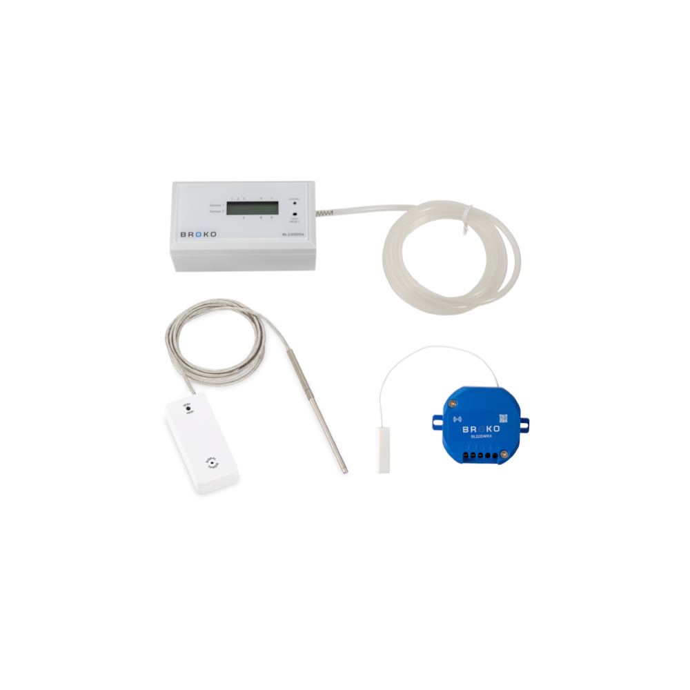 BROKO Set bestehend aus Differenzdrucksensor, Temperaturwaechter und Funk-Abluf-Sicherheitsschalter | klimaworld.com