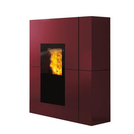 Edilkamin Pelletofen Blade | Stahl bordeaux
