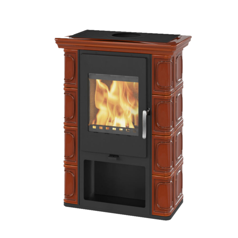 Thorma Kaminofen BORGHOLM Exclusive Dunkelbraun 6 kW | klimaworlv.com