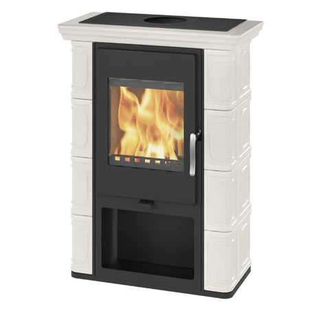 Thorma Kaminofen BORGHOLM Exclusive Keramik Elfenbein 6 kW | Klimaworld.com
