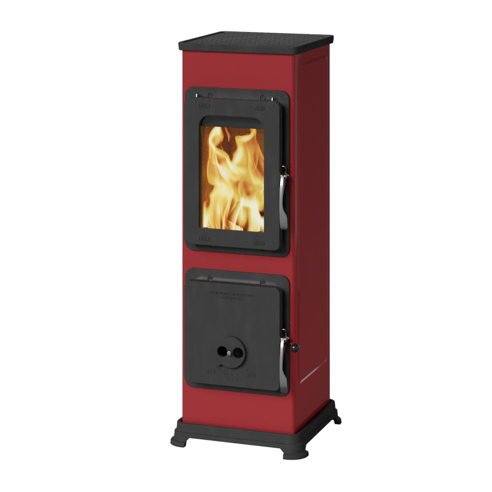 THORMA Holzofen | Bozen AT | Werkstattofen | 5 kW | Bordeauxrot