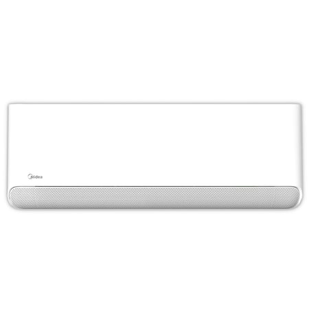 Frontalansicht eines einzelnen MIDEA Breezeless Wandgeraets in Weiss | klimaworld.com