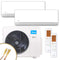 MIDEA Multisplit Klimaanlage | BreezelessE | 2,7 kW + 3,5 kW | Quick-Connect