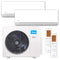 MIDEA Multisplit Klimaanlage Set | BreezelessE | 3,5 kW + 3,5 kW