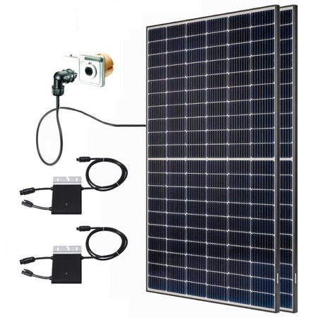 Balkonkraftwerk 600 W Photovoltaikanlage 8, steckfertig | klimaworld.com