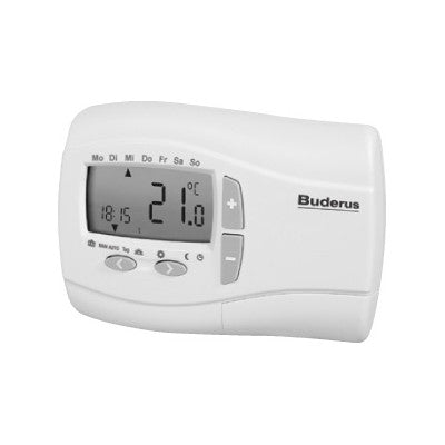 BUDERUS | Logafloor Uhrenraumthermostat | kabelgebunden | LCD-Anzeige ➔ klimaworlv.com