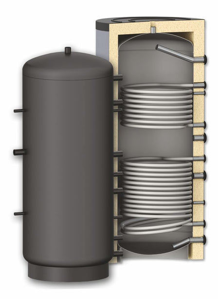 Pufferspeicher mit 2 Wärmetauscher 800 Liter Heizungswasser Typ TPRR 