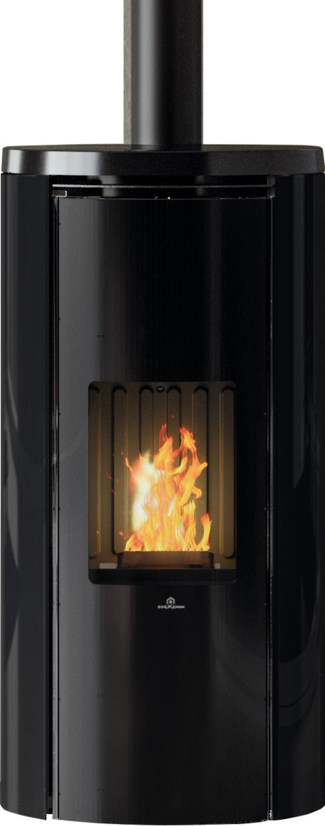 Edilkamin Pelletofen Celia Air Tight Plus Glas Schwarz