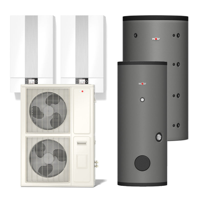 WOLF | Hybridsystem | Gas-Brennwerttherme + Wärmepumpe