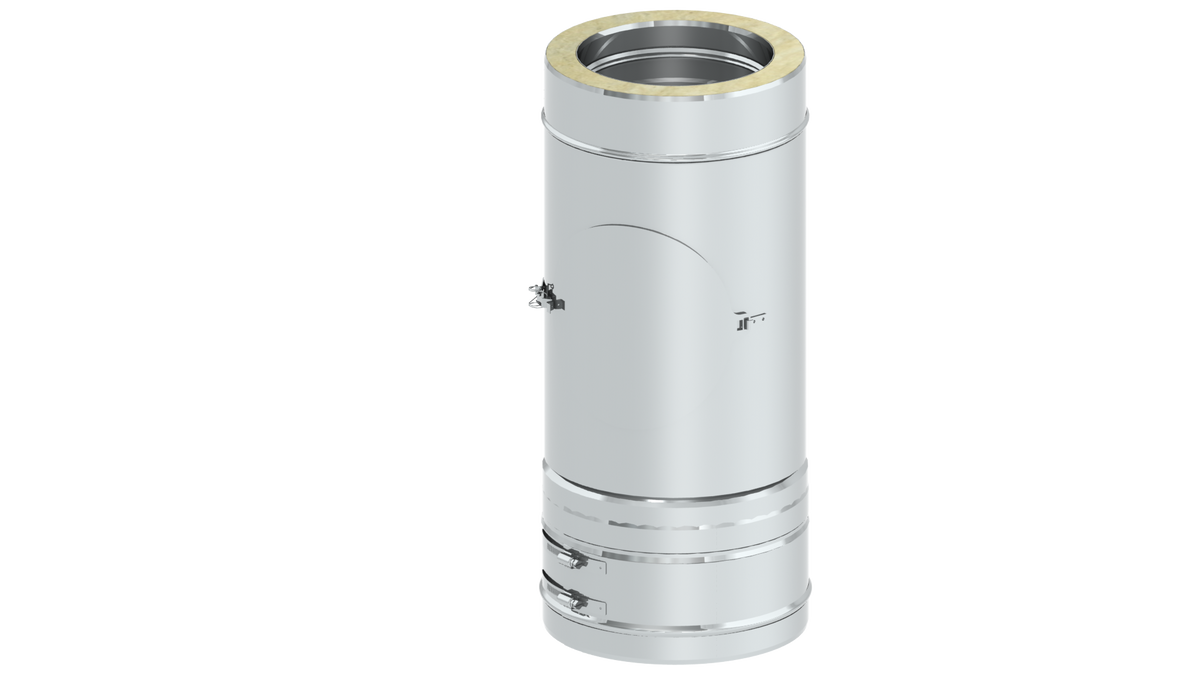 Längenelement mit Revision (mit Innen- und Außendeckel)