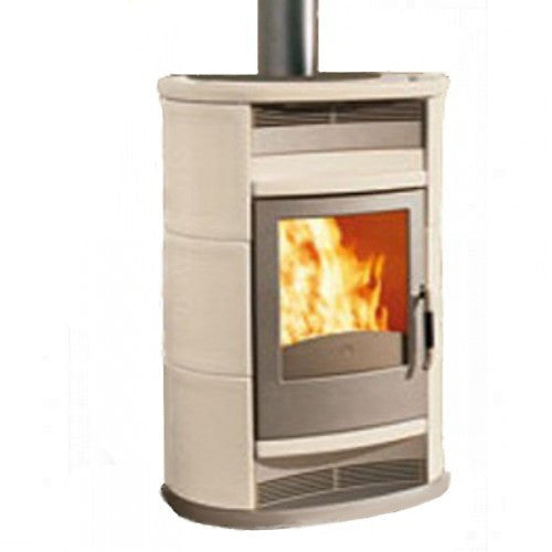 Kaminofen Chic 9,6 kW Edilkamin Luftheizer Altweiß