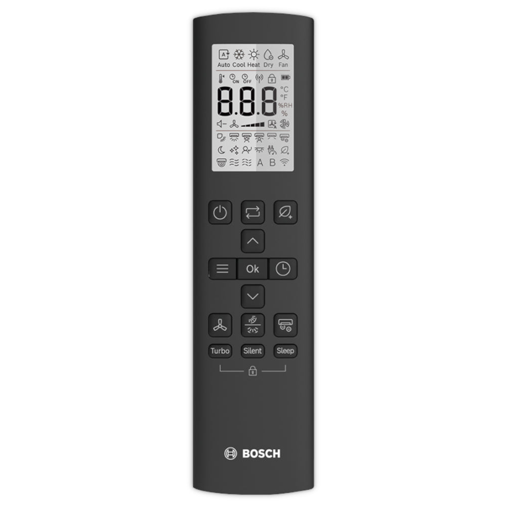 BOSCH Climate 7000 Multisplit Klimaanlage Fernbedienung mit Display und Tasten | Klimaworld.com