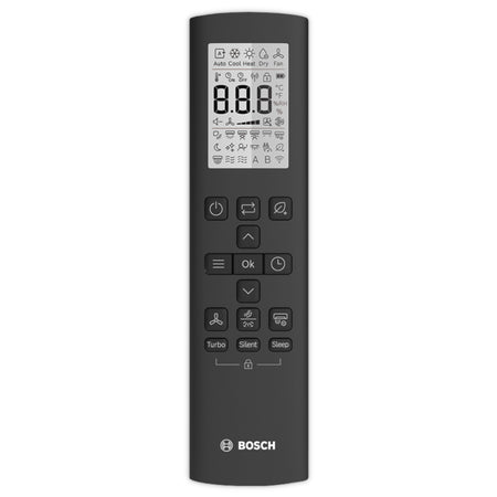 BOSCH Climate 7000 Multisplit Klimaanlage Fernbedienung mit Display und Tasten | Klimaworld.com