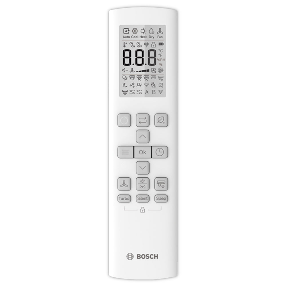 BOSCH Climate 7000 Multisplit Klimaanlage Fernbedienung mit Display und Tasten | Klimaworld.com