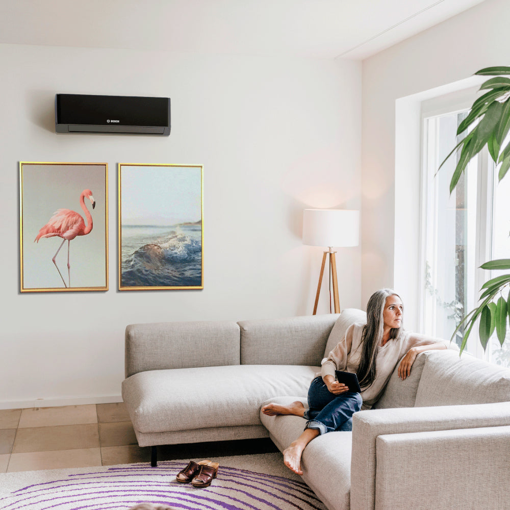BOSCH Climate 7000 Multisplit Klimaanlage Wandgeraet montiert in modernem Wohnraum | Klimaworld.com