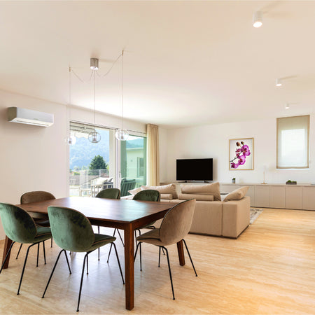 BOSCH Climate 7000 Multisplit Klimaanlage Wandgeraet montiert in modernem Wohnraum | Klimaworld.com