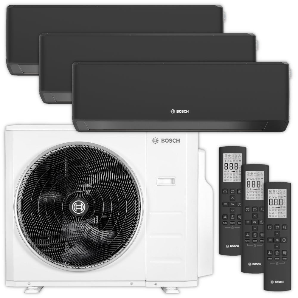 BOSCH Climate 7000 Multisplit Klimaanlage Set mit Wandgeraet, Aussengeraet und Fernbedienung | Klimaworld.com