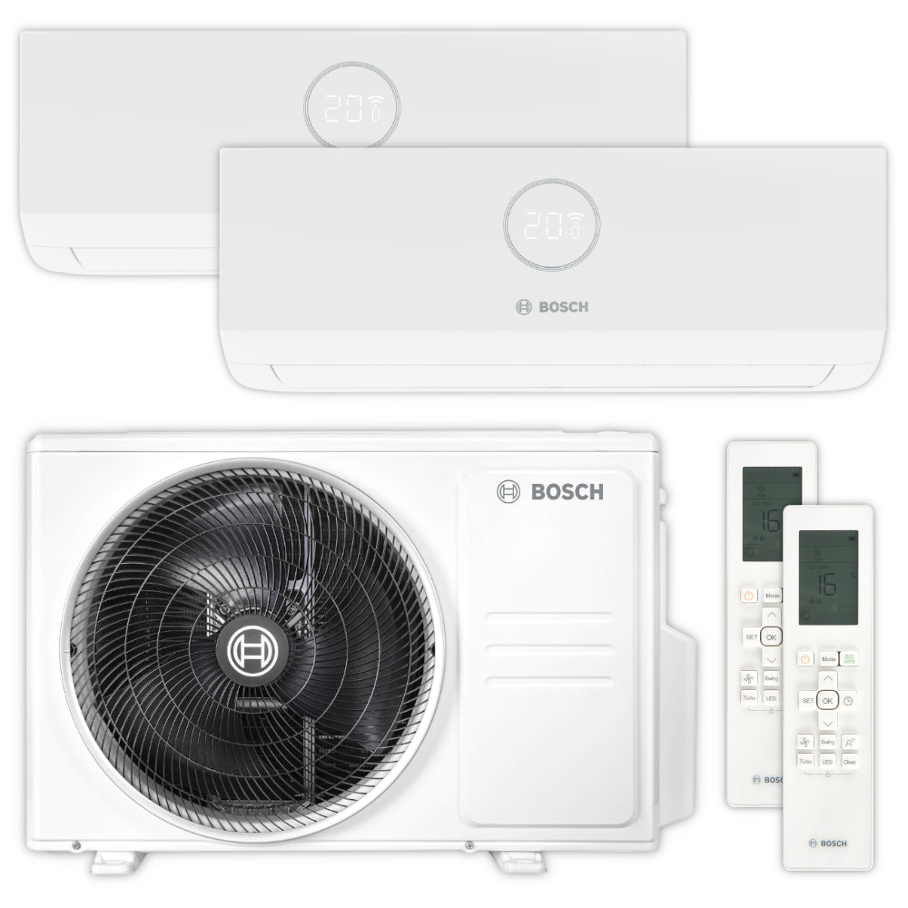 BOSCH Multisplit Klimaanlage Set Climate 5000 M | 2,6 kW + 3,5 kW | klimaworld.com
