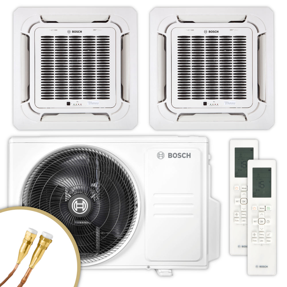 BOSCH Multisplit Klimaanlage Decke Climate 5000 M | 2,6 kW + 3,5 kW | klimaworld.com