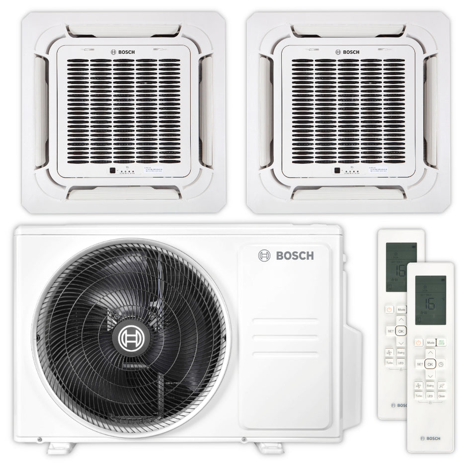 BOSCH Multisplit Klimaanlage Decken-Set Climate 5000 M | 2,6 kW + 3,5 kW | klimaworld.com