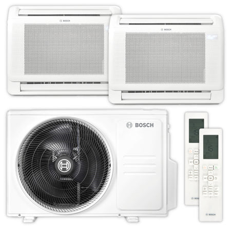 BOSCH Multisplit Klimaanlage Truhe Climate 5000 M | 2,6 kW + 2,6 kW | klimaworld.com