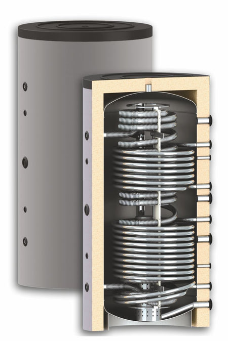 ThermoFlux Hygiene Kombispeicher mit Wärmetauscher 1000 Liter HYGTKRR 2WT