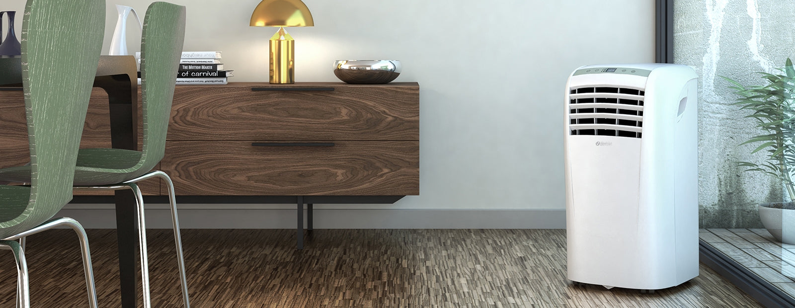 Mobiles Klimagerät DOLCECLIMA compact mit Abluftschlauch | 2,3 kW | 9000 BTU