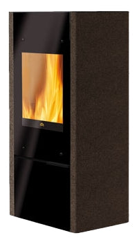 Kaminofen Coral 1 Luftheizer 6 kW Edilkamin Warmluftofen Stahl braun