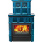 Kachelofen Coventry II K220 | Warmluftofen in Keramik Blau | 15 kW