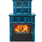 Kachelofen Coventry II K220 | Warmluftofen in Keramikfarbe Blau | 15 kW