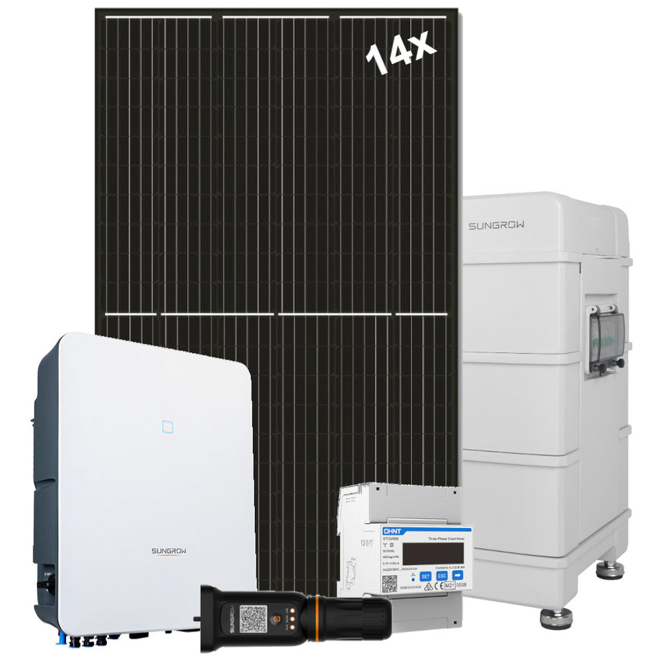 Sungrow Hybrid Solaranlage 5,3 kW + SBR Stromspeicher | kompl. Set