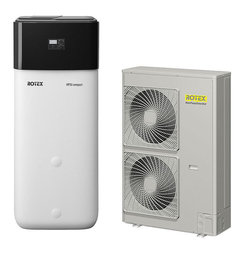 Wärmepumpe Luft/Wasser Rotex HPSU compact 516 H/C - 28C Biv Paket 11kW + 500L