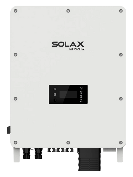 weißer Solax X3 AELIO Wechselrichter Frontansicht