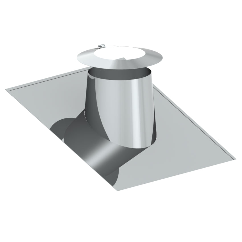 Jeremias Dachdurchführung Edelstahl 16°-25° mit Wetterkragen