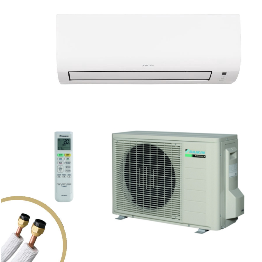 DAIKIN Comfora FTXP25M9 + RXP25M mit Kupferrohrleitung