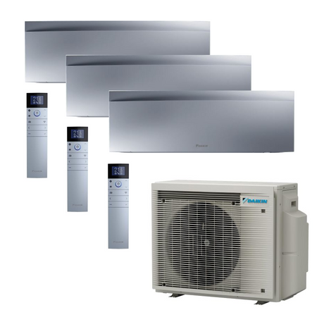 DAIKIN Emura3 3x Wandgeräte in Silbergrau 5kW + 2x 2,5 kW