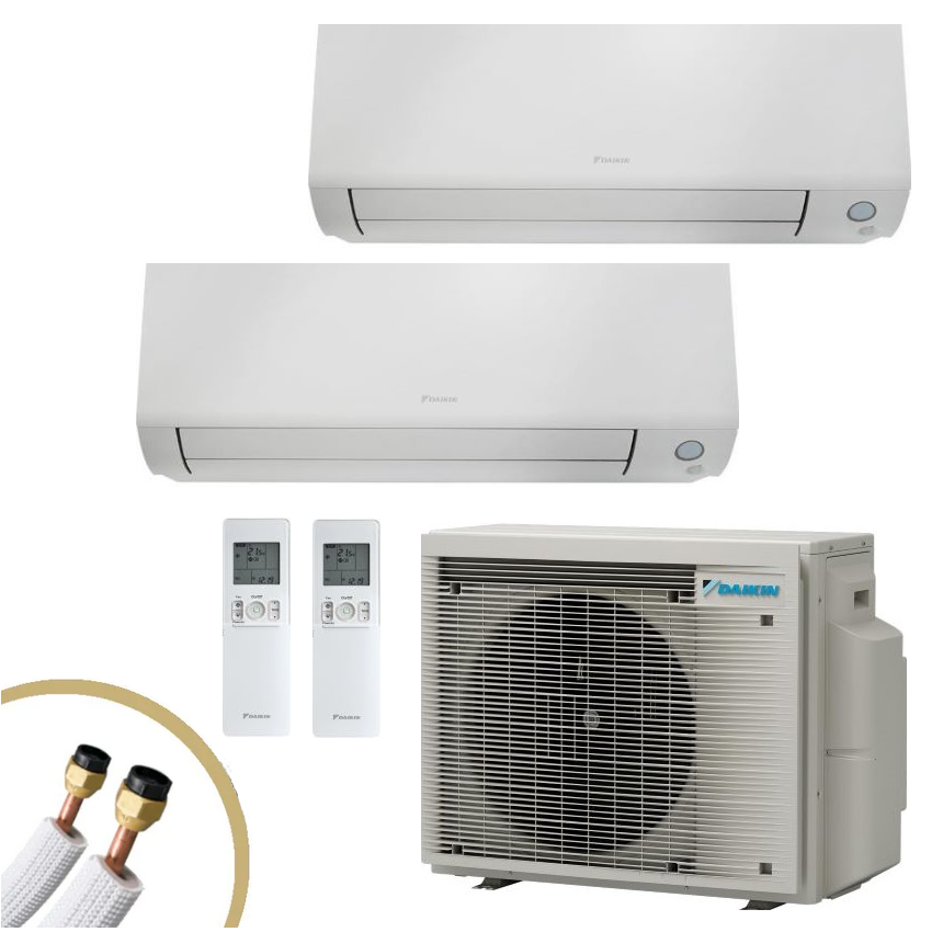 DAikin Multiplit set 2x Wandgeräte FTXM20A + 2MXM40A9 mit Kupferrohrleitung | klimaworld.com