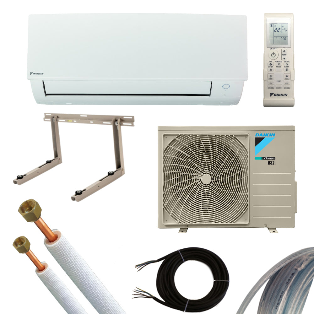 Daikin Sensira SET mit Kupferrohrleitungen