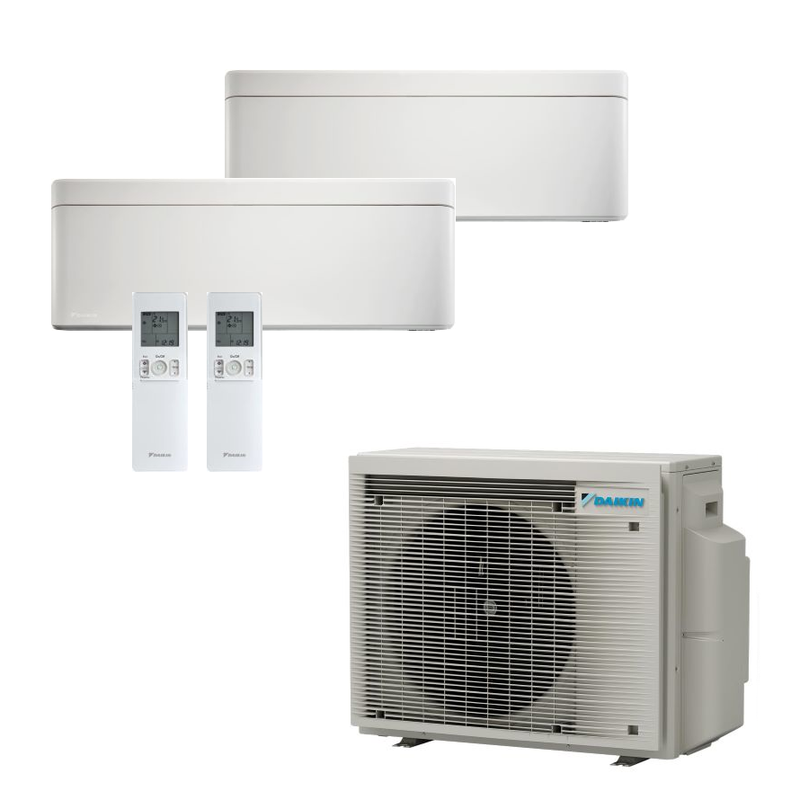 DAIKIN Stylish in Weiß | 2 Innengeräte FTXA25CW + FTXA50CW | klimaworld 