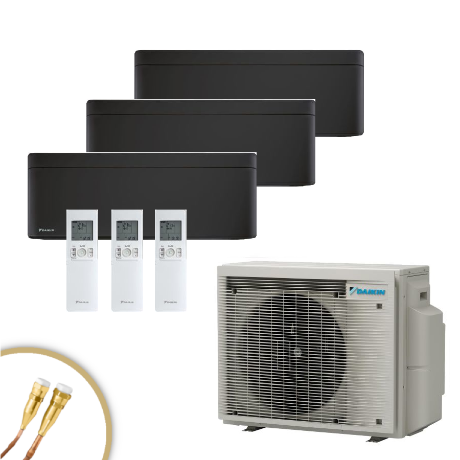 DAIKIN Stylish 2x FTXA25CB + FTXA50CB + 4MXM80A9 mit Quick Connect