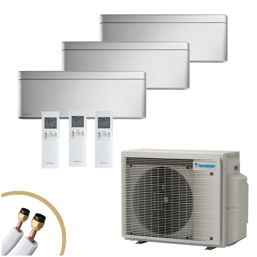 DAIKIN Stylsih in Silber 3x FTXA25BS klimaworld.com