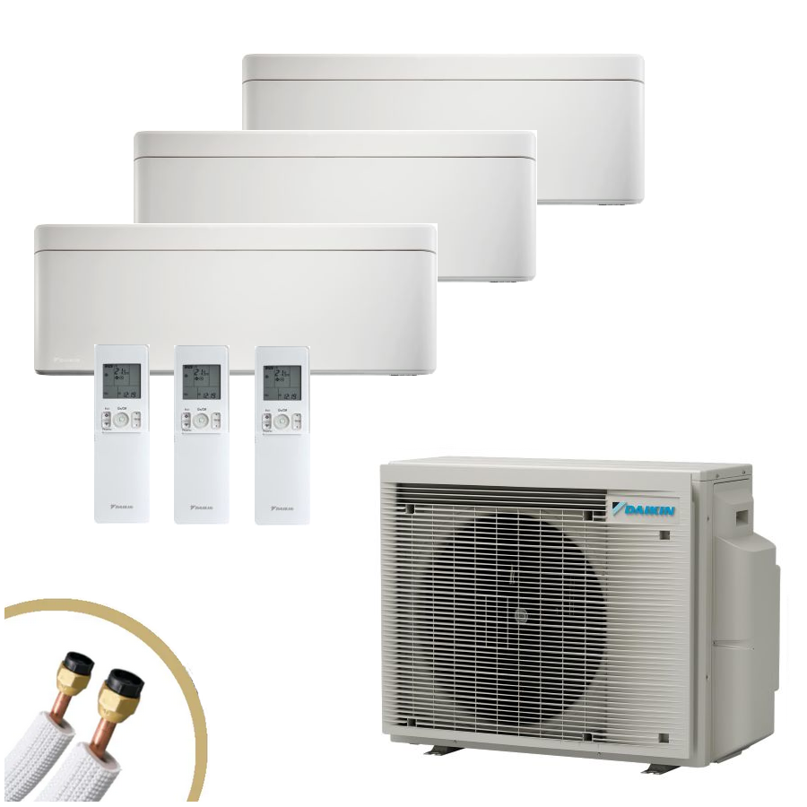 DAIKIN Stylish Wandgeräte 3x FTXA25CW + 3MXM68a9