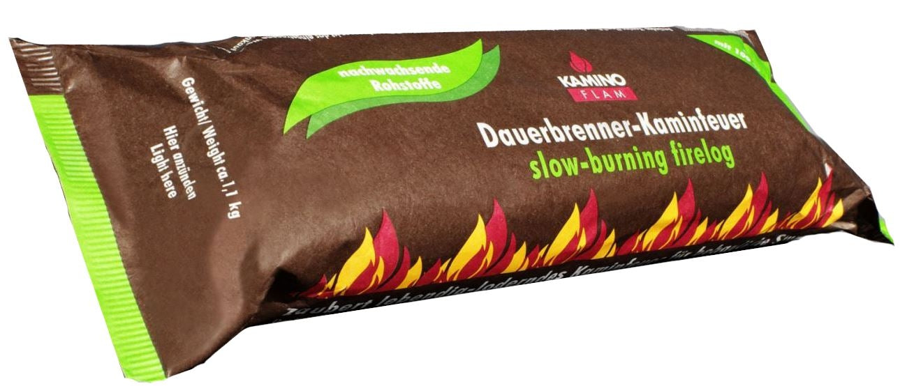 Kaminfeuer Holzscheit Dauerbrenner Kaminholz Rapsöl 20 Stück  | Klimaworld.com