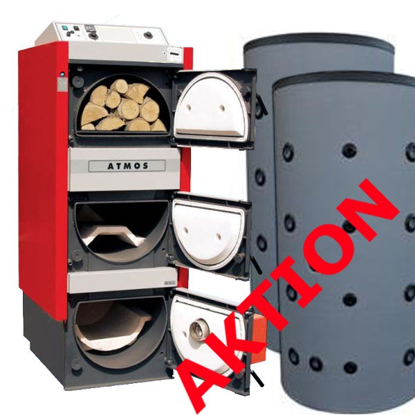 Atmos DC 25 SP(L) 25 KW Kombikessel ohne Brenner mit 2x1000L Puffer