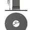 Decken Rosette für Pelletrauchrohre Durchmesser 80mm