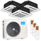 MIDEA | Deckenkassetten-Set Multisplit | 2 × 3,5 kW + 5,2 kW