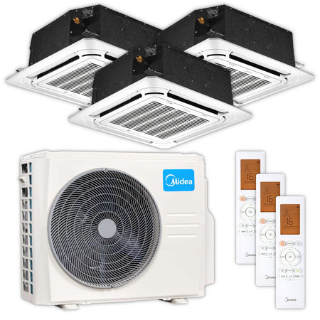 MIDEA | Deckenkassetten-Set Multisplit | 2 × 3,5 kW + 5,2 kW 