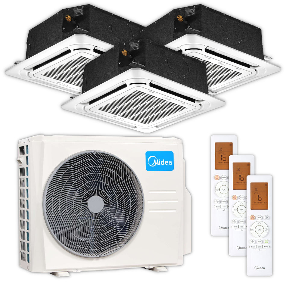 MIDEA | Deckenkassetten-Set Multisplit | 2 × 3,5 kW + 5,2 kW 