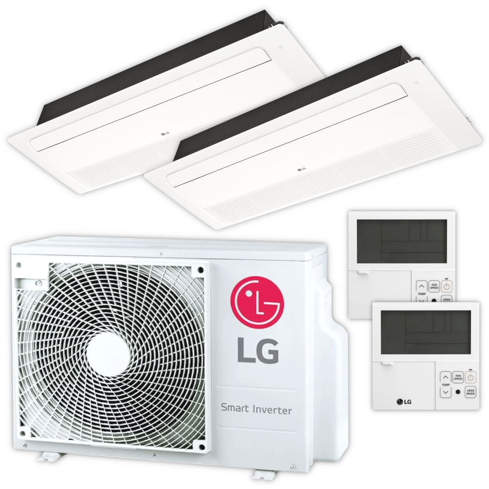 LG Klimaanlage Deckenkassetten-Set Multisplit | 2,6 kW + 2,6 kW