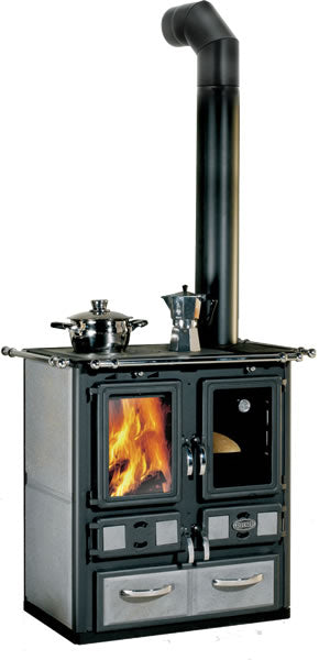 Holzheizherd Sideros Küchenherd Desiree 760 6kW Keramik Speckstein
